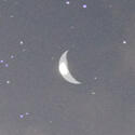 picture of waning crescent moon